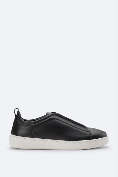 Avva Men's Black Rubber Band Casual Shoes A51Y8001