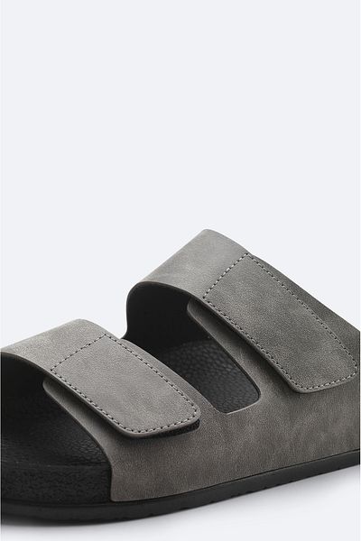 Avva Men's Gray Strappy Sandals A51Y8301