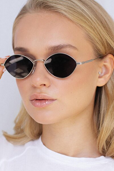 Bilge Karga Narin Silver Black Sunglasses