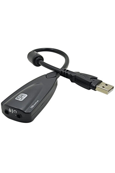 Plus Bilişim Usb Ses Kartı Harici 7.1 Usb Ses Kartı 12 Kanal 5hv2 Destekli Yü...