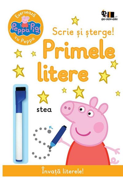 Editura Arthur Peppa Pig. Exerseaza cu Peppa. Scrie si sterge. Primele litere
