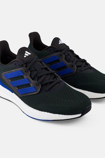 adidas حذاء جري Pureboost 23 برباط للرجال، أخضر غامق
