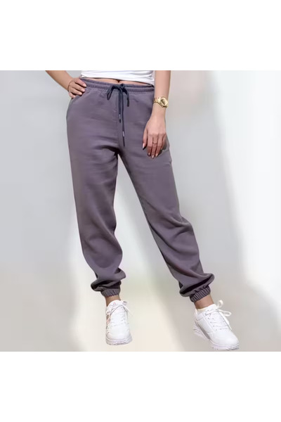 DAPHN Women's Linen Trousers - Elastic Waist and Legs - Pockets and Comfortable