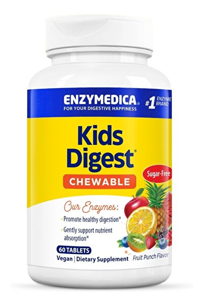 Enzymedica كيدز دايجست، 60 قرصًا للمضغ
