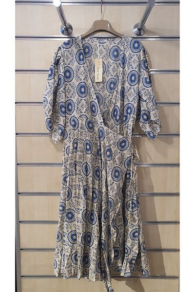 Park Moda Rochie din bumbac model dublu piept cu model