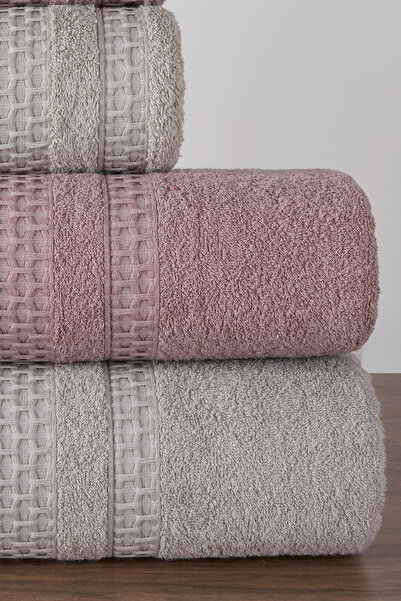 Miss Paris Home Méhsejt 4 részes fürdőlepedő szett Török fürdőszett 100% pamut