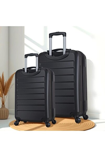 My Valice Ruby Abs Kabin Ve Orta Boy Siyah 2'li Valiz Seti