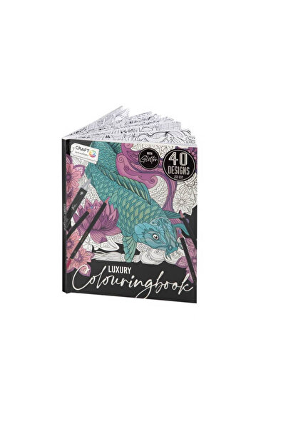 GRAFİX Оцветяваща книга А4 Луксозна 250 гр. Craft Sensations - абстрактна