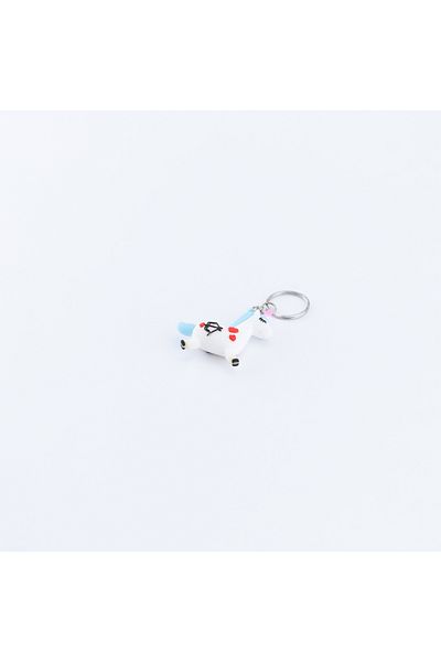 Bimotif Silicone Keychain Unicorn, Blue