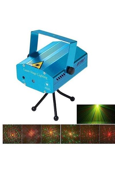 DLC Laser device with lighting effects for home and parties