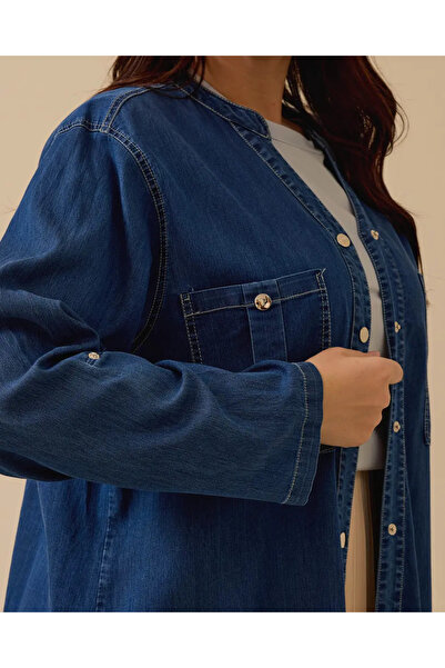 Gala-Xi Large Size Foldable Sleeve Jean Tunic Gala-Xi