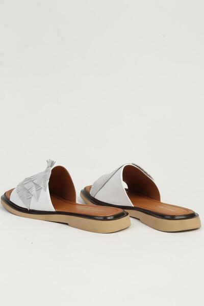 Pierre Cardin White Women's Leather Sandals Pc-54624