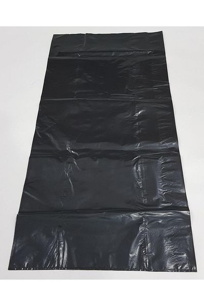 BERA PLASTİK 90X130 cm 10 Pieces Thick Durable Black Carrying Bag |   Household Moving and Shipping Sack