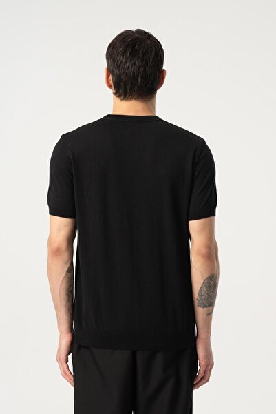 MFY Fashion Knitwear Crew Neck Tshirt 100% Cotton Black