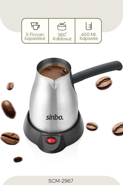 Sinbo SCM-2967 - Inox Wireless Electric Coffee Pot