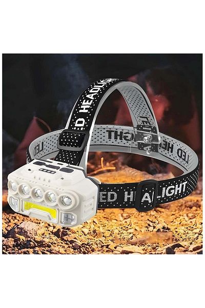 DLC Light Weight LED Head Lamb DC-32847, Rechargeable LED Head Lamp – 8W High Power Head Torch with