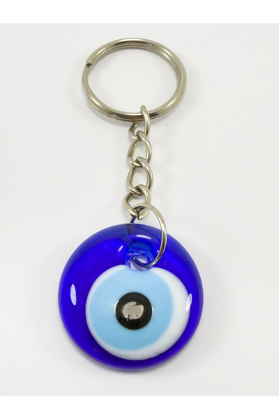 biuti Handmade Blue Evil Eye Beaded Keychain, Gift Keychain