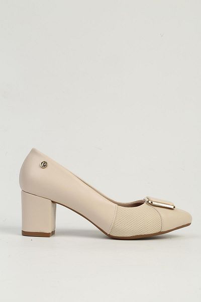 Pierre Cardin Cream Women's Heeled Shoes Pc-54732