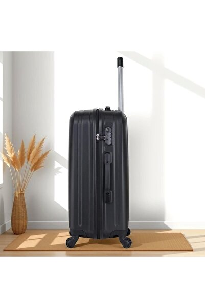 My Valice Ruby Abs Kabin Ve Orta Boy Siyah 2'li Valiz Seti
