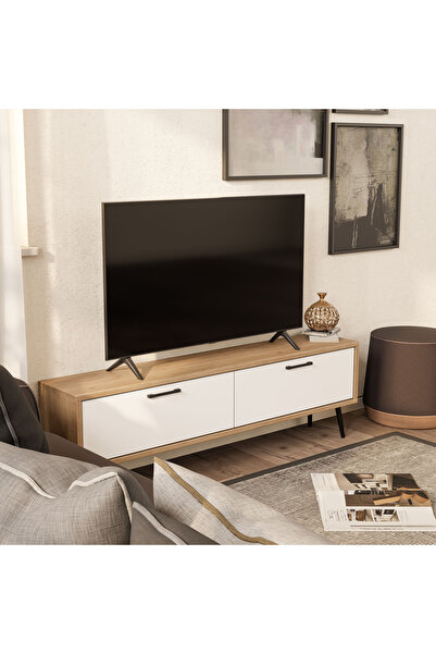 Mezza 4064 Bold 138 Cm Tv Ünitesi Sepet-Beyaz