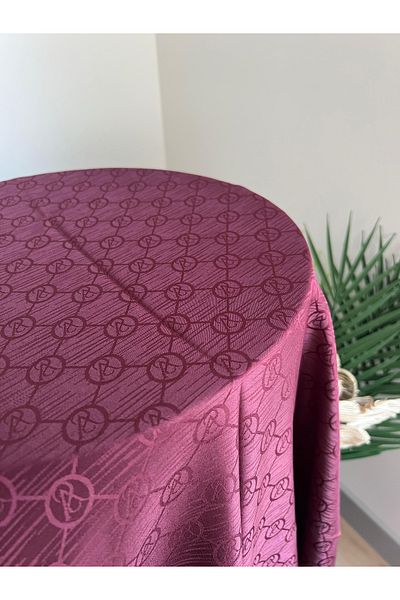 VaVscarfs Vs Pattern Cotton Jacquard Shawl Claret Red