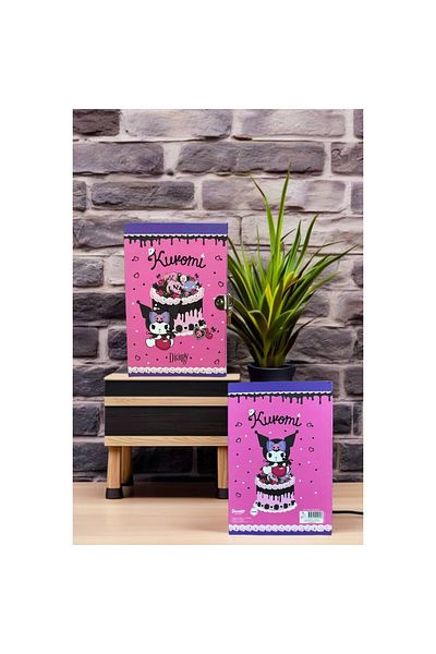 kuromi Locked Notebook 80 Sheets Pink- 14 X 20