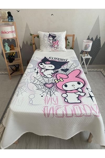 dekomingo Kuromi̇ Network My Melody Baby and Children's Room Pi̇ke Set
