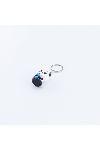 Bimotif Panda keychain, blue