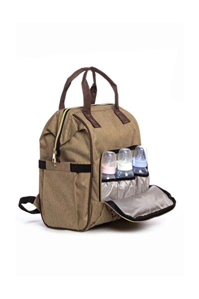 Sahra Leke Tutmaz Su Geçirmez Termal Bölmeli  Anne Bebek Bakım Sırt Çantası