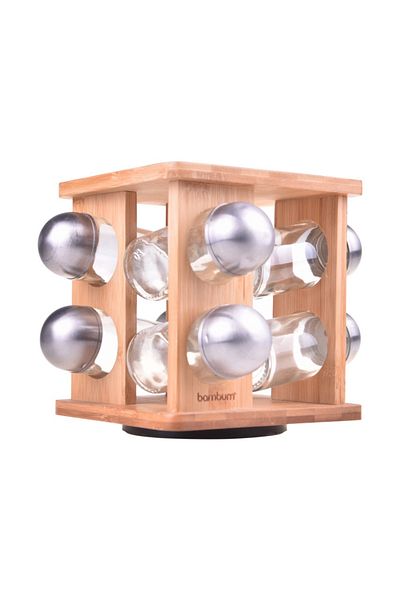 Bambum Fonti 8 Li Bamboo Spice Rack