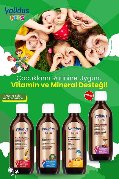 Validus Kids Multi Set - Multivitamin - Fish Oil - Citicoline Cognizin