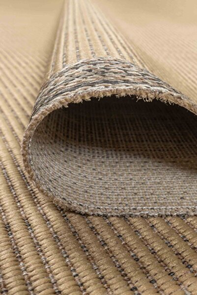 ARTLOOP Jüt Rengi Sisal Modeli Yıkanabilir Kaymaz Halı Mutfak Halısı Yolluk Salon Halısı ALS 04