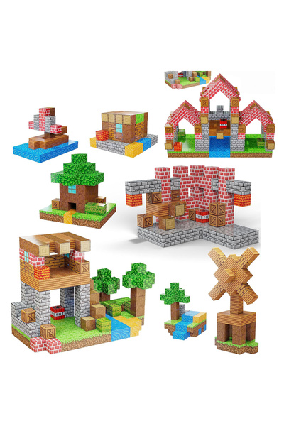 Genel Markalar 100 Adet Manyetik Piksel Küp Eğitici Öğretici Eğlenceli Mıknat...