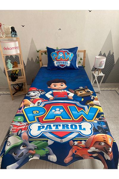 dekomingo Dark Blue Paw Patrol Baby and Children's Room Pi̇ke Set