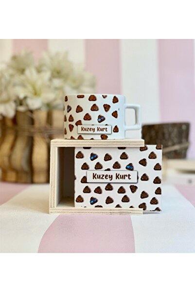 Gift Moda Kişiye Özel Poo Tasarımlı Kutulu Kupa