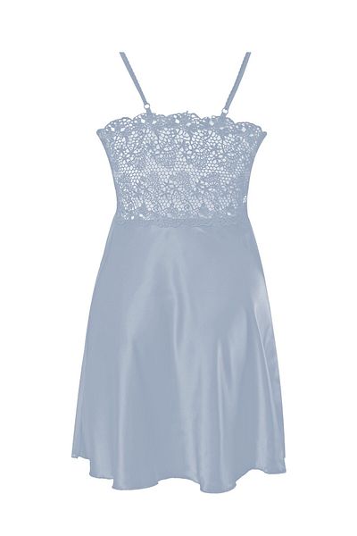 Pierre Cardin Mist Satin 6-Piece Nightgown and Dowry Set