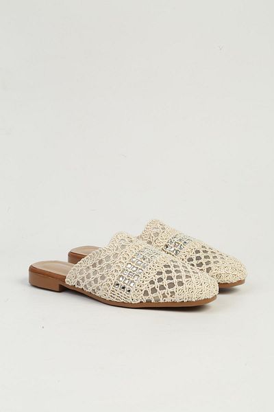 Pierre Cardin Cream Women's Slippers Pc-54712