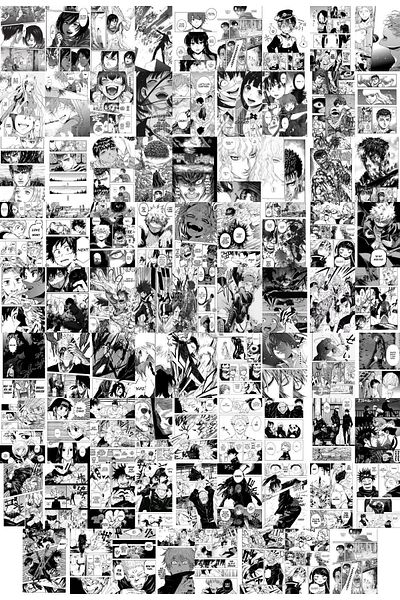 Postifull Σετ αφίσας Anime - 1, 80 τμχ Σετ κολάζ αφίσας Manga με αυτοκόλλητη πλάτη, δώρο Anime