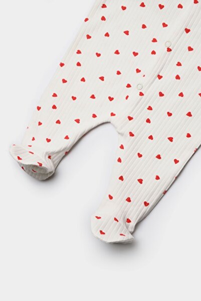 Bebe wini Red Heart 100% Cotton Booties Jumpsuit