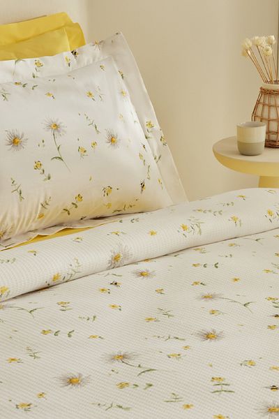 Karaca Home Emma 100% Cotton Single Pique Set Yellow