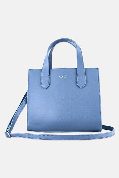 XOXO Women Brand Logo Satchel Bag, Light Blue