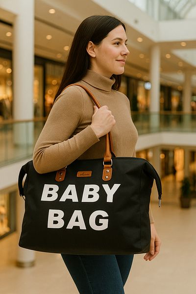 Molmini Mother Baby Bag, Domestic Baby Care Bag, Baby Bag, Mommy Bag, Baby Bag Black
