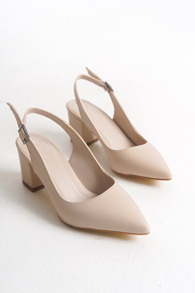 Solo Bag Women's Stylish Daily Classic Thick Heel Open Back Shoes