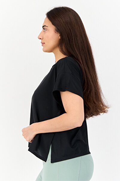 adidas Women Sportswear Fit Short Sleeve Outdoor Top, Black