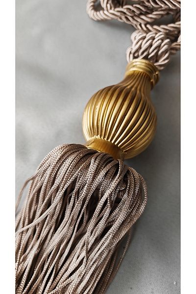 GLOMAR Mink Colored Bracelet - Accessory for Cornering, Side Binding, and Curtain Collection