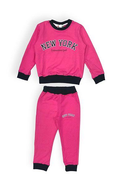s.t. sebat tekstil Παιδική αθλητική φόρμα NewYork Printed 2 νημάτων SB693