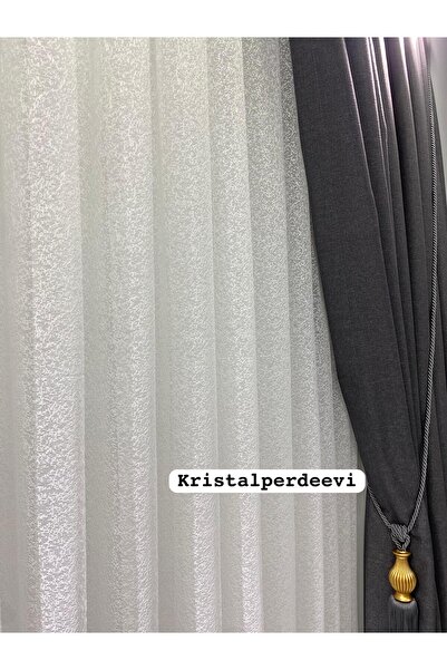 beatiful TÜL PERDE KUM DESENLİ ÖRME KUMAŞ 1/2,5 PİLELİ ORTA PİLE