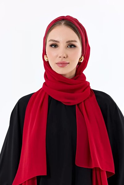 ladrans Drapeli Dolgulu Şallı Bone Kırmızı