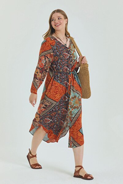 Los banditos Сорочка з коміром і поясом, великі розміри