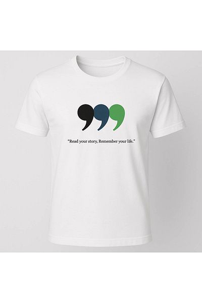trender Comma Printed White Men's T-Shirt Tr-02